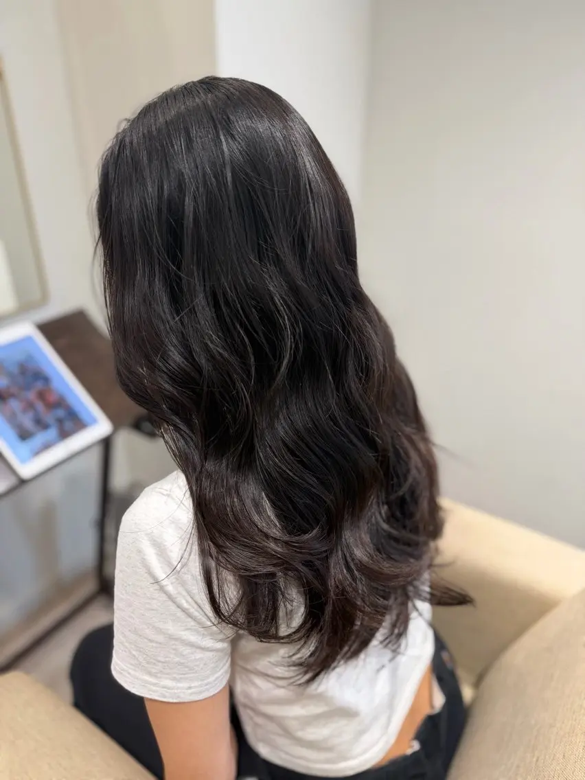 ロング 韓国風ヘア 西川 明李のヘアスタイル