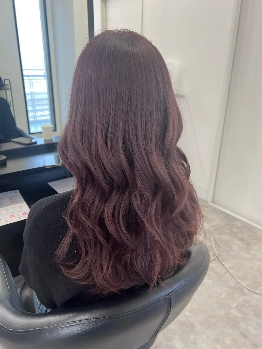 ロング カラー ラベンダーカラー ピンクカラー ピンクラベンダー C'LD Hair トモヤのヘアスタイル
