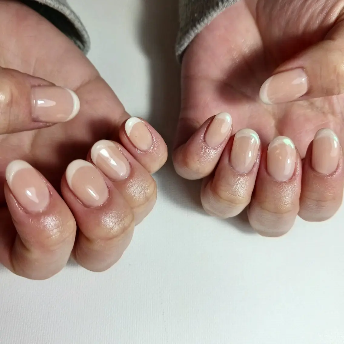 ネイル オーロラネイル フレンチネイル ジェルネイル 持ち込み オフィスネイル ハンドネイル owlnail /持込みデザイン専門のネイルデザイン