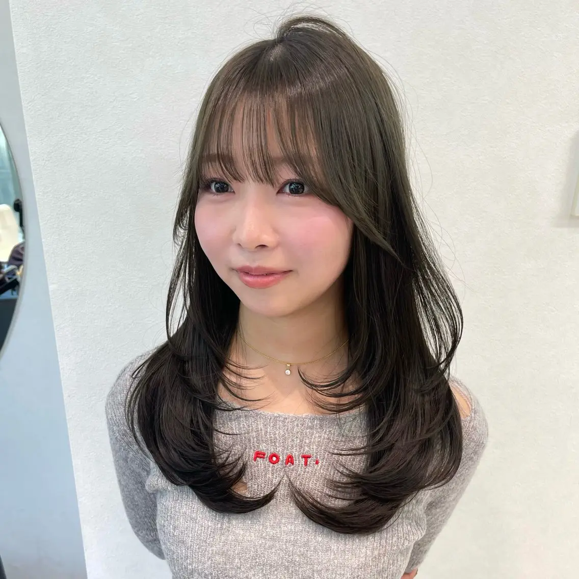 ロング カラー カット ヘアカラー レイヤーカット TENSHOのヘアスタイル