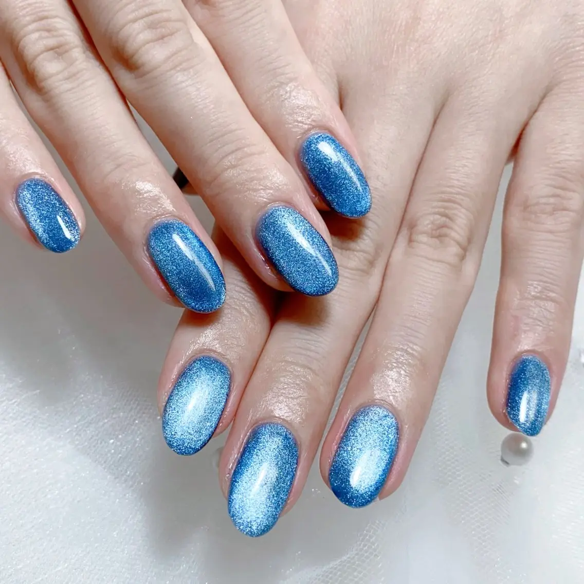 メンズ ネイル マグネットネイル ハンドネイル Nail salon 木にいるのネイルデザイン