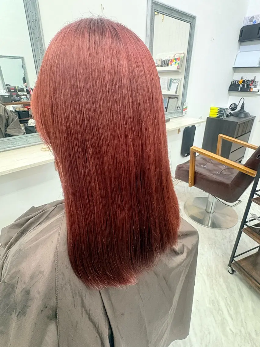 セミロング カラー カット ヘアカラー 松木 風夏のヘアスタイル