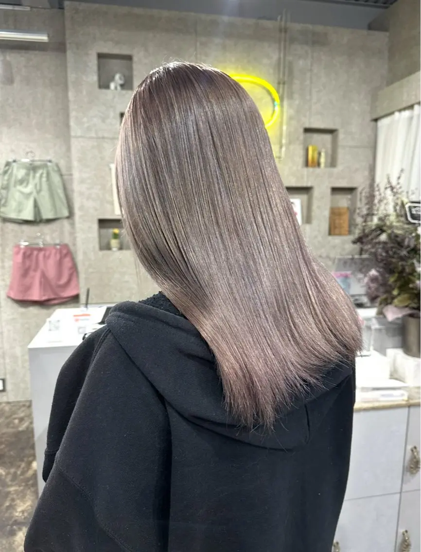 セミロング ヘアカラー 岩間 萌々果/eimのヘアスタイル