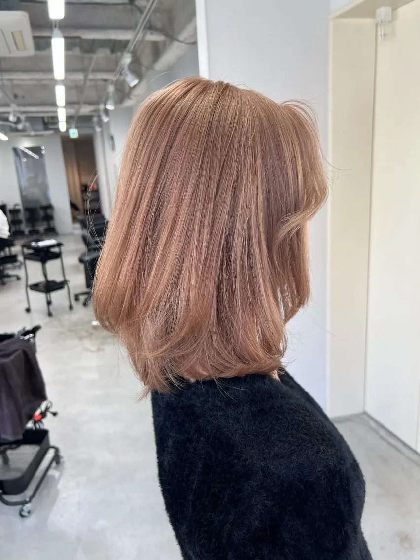 ミディアム ヘアカラー maya🇰🇷韓国 レイヤー/顔まわりのヘアスタイル