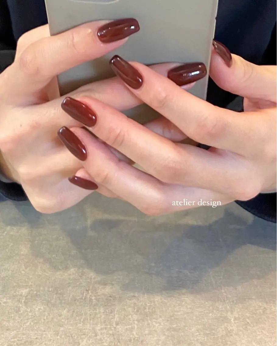 ネイル ワンカラーネイル atelier d Cocoのネイルデザイン