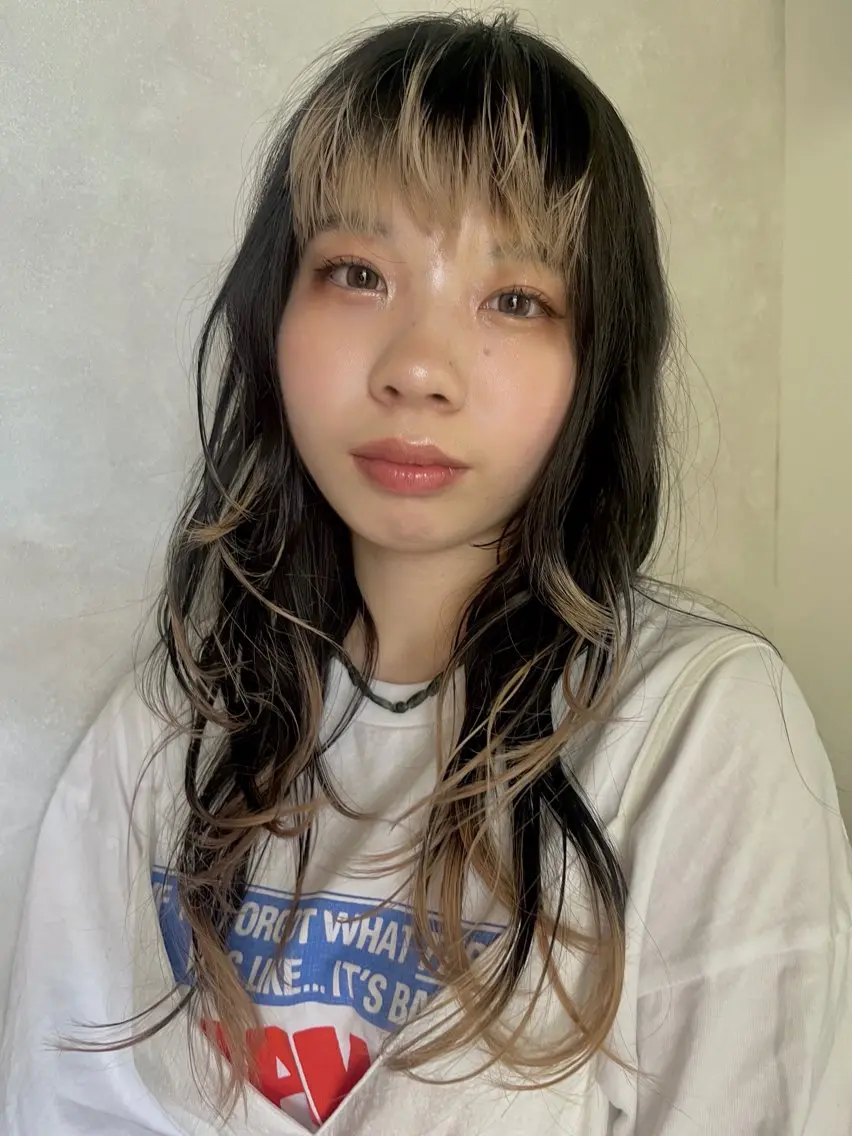 ロング カラー ブラウンカラー 透明感カラー レイヤーカット カット ヘアカラー cana 札幌レイヤースタイルのヘアスタイル