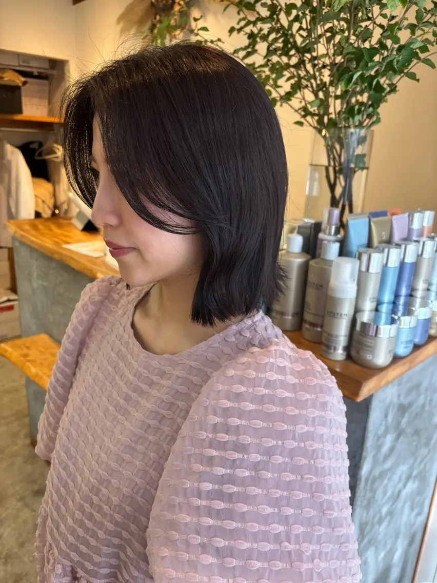 カラー 透明感カラー🫧 高田李胡のヘアスタイル