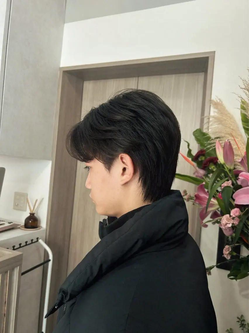 メンズ メンズウルフカット ウルフカット カット tiel 小山莉々のヘアスタイル