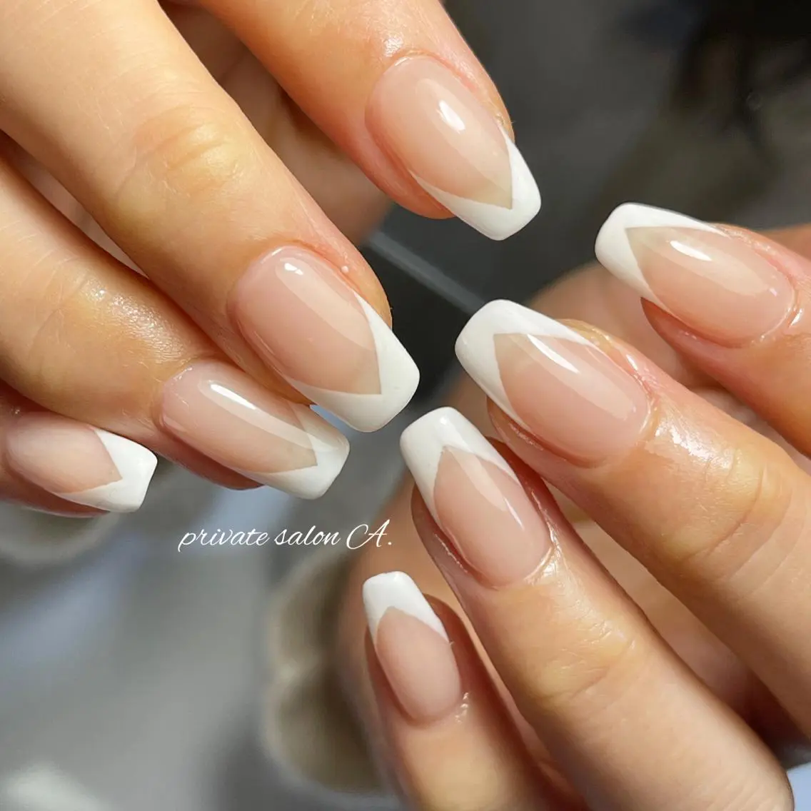 ネイル フレンチネイル richeri beautyのネイルデザイン