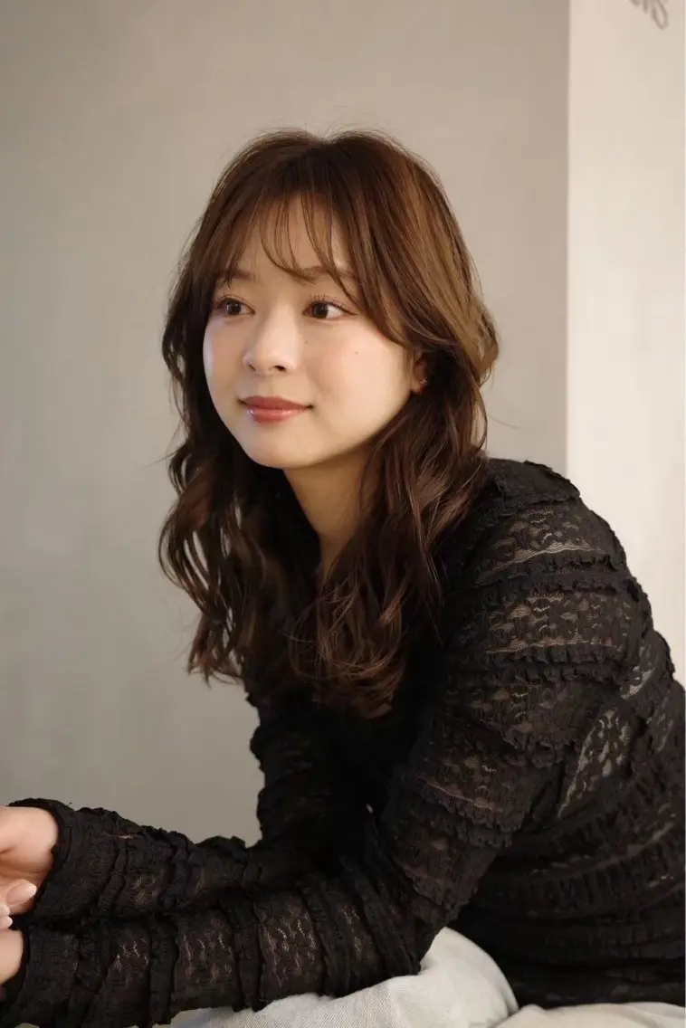 ロング カラー ヘアカラー トリートメント FILMS チサトのヘアスタイル