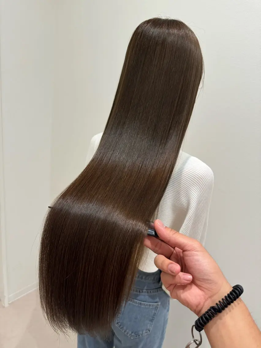 ロング カラー 心斎橋 美髪職人　近江のヘアスタイル