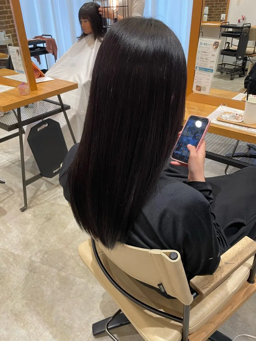 ロング カット ヘアカラー ブリーチカラー🫧 /たなかのヘアスタイル