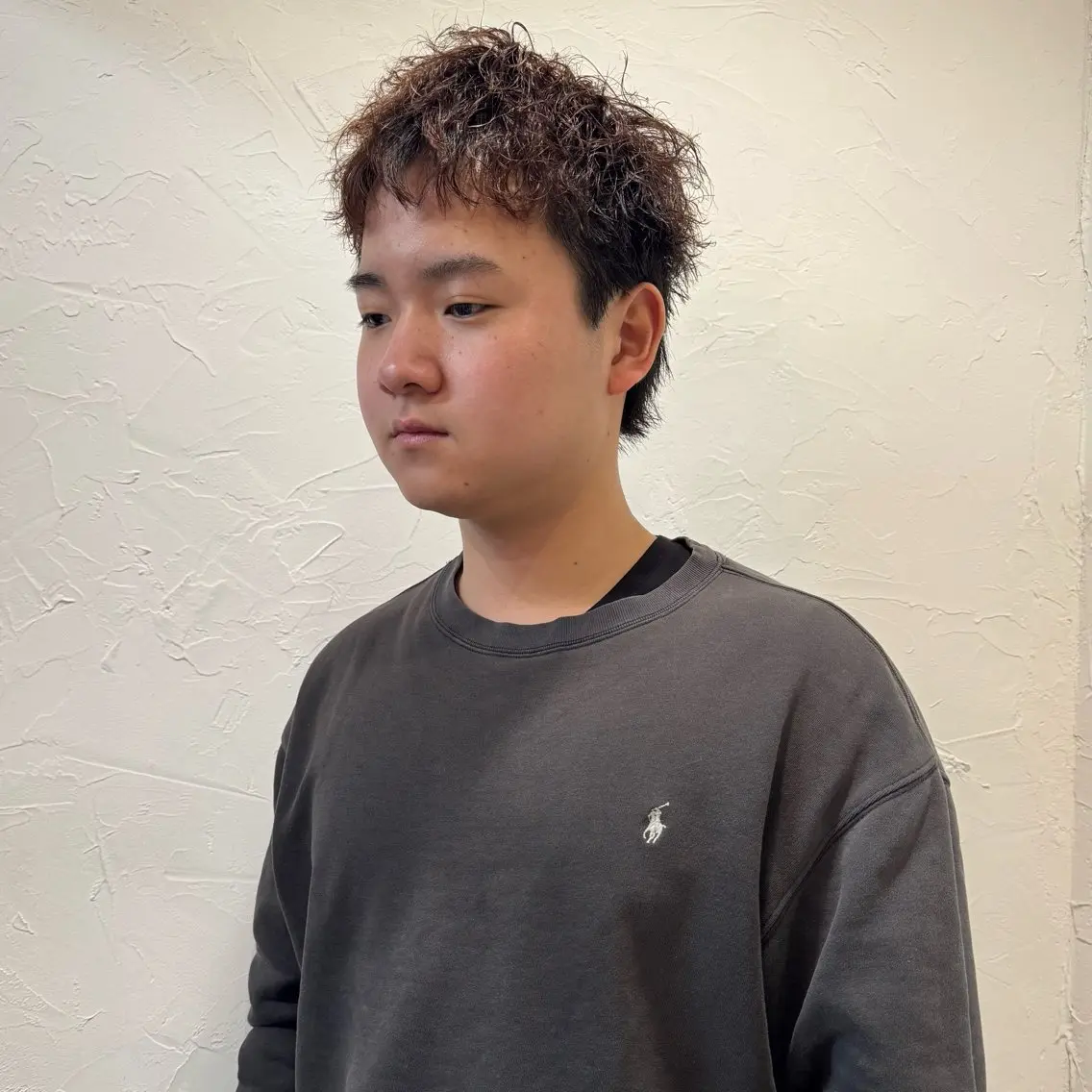 ショート パーマ メンズ アップバング メンズ就活ヘア メンズパーマ メンズショート スパイキーショート カット パーマ ヘアセット 【池袋/スパイキー ショート】ⓝⓘⓜⓤのヘアスタイル
