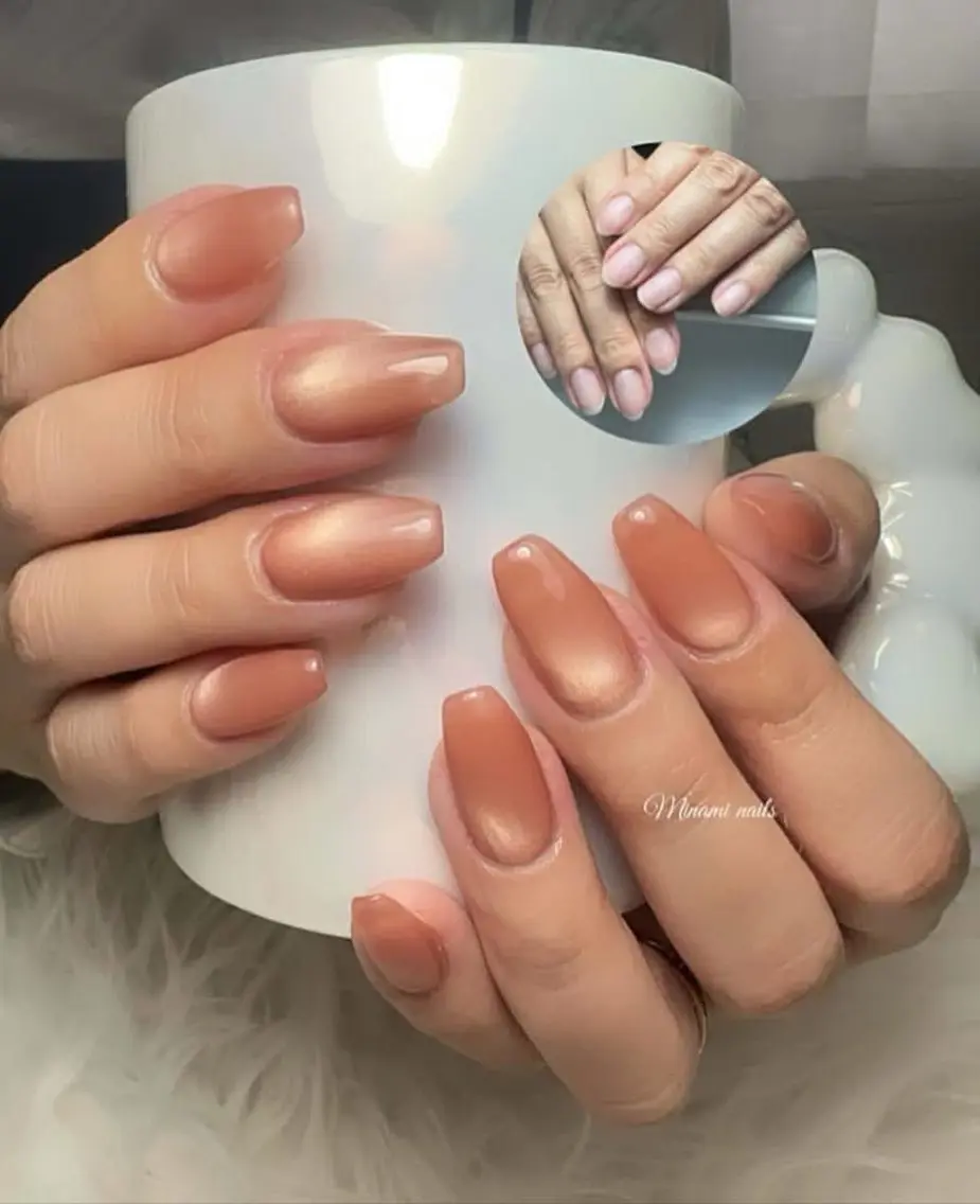 ネイル アートネイル オーロラネイル ガーリー キラキラネイル 韓国ネイル フットネイル Minami Nailsのネイルデザイン