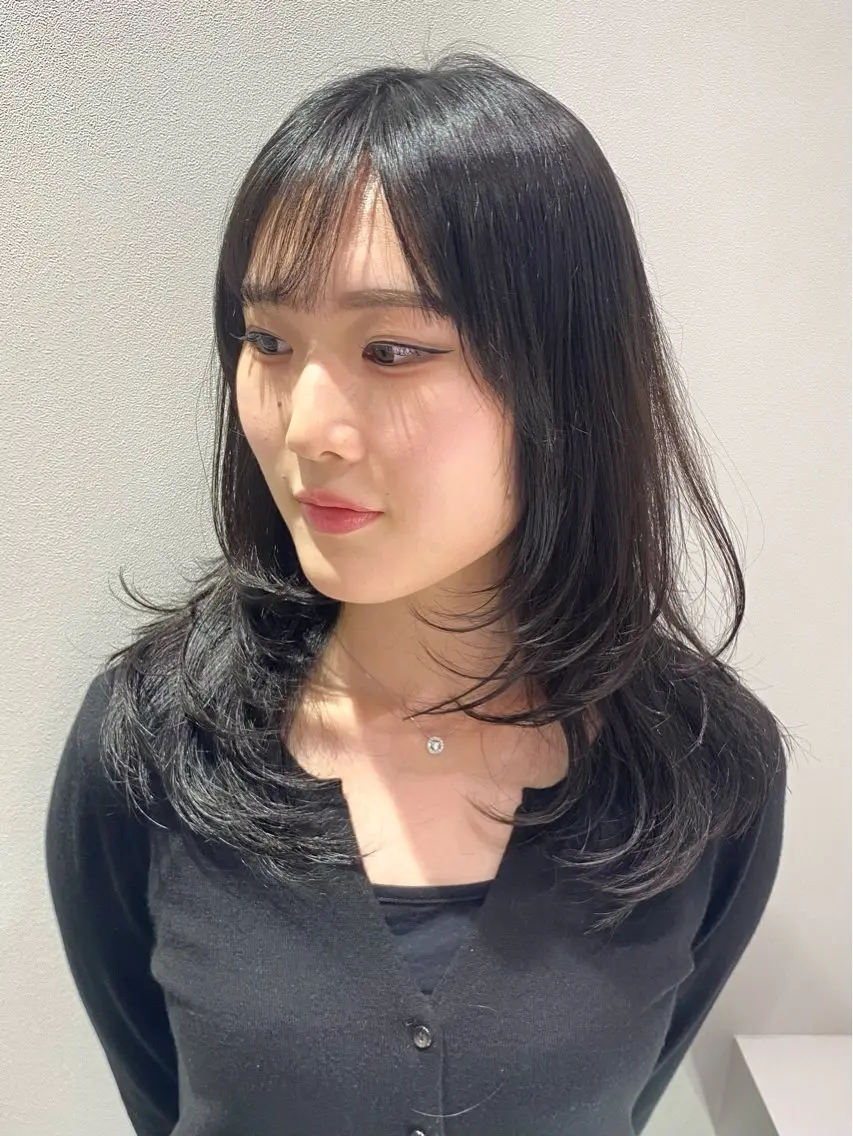 ミディアム カラー 絹髪質感TR💫 レイヤーカット/熊澤のヘアスタイル