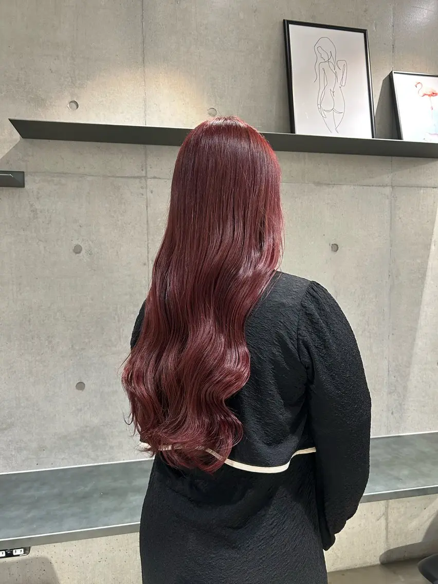 ロング カラー ヘアアレンジ ヘアカラー トリートメント ボブ艶モテカラー🫧 カリンのヘアスタイル