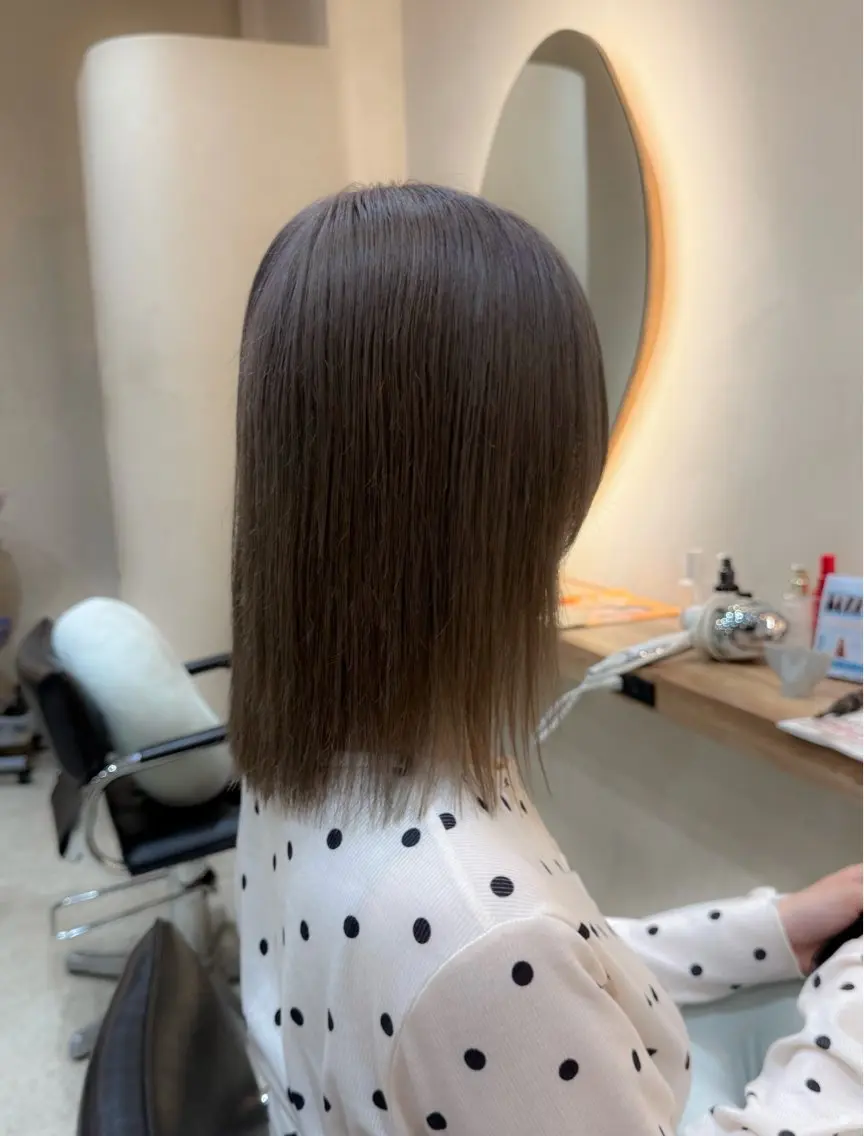 カラー ヘアカラー ハイトーンベージュ カラー/さら🎀のヘアスタイル