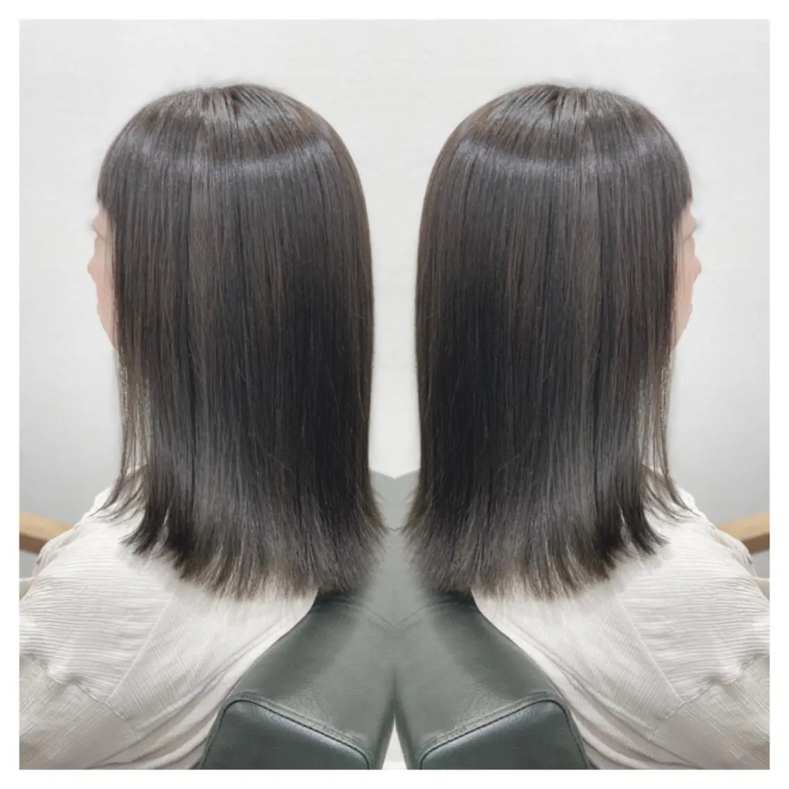 ミディアム カラー カット ヘアカラー トリートメント 村山 茉衣のヘアスタイル