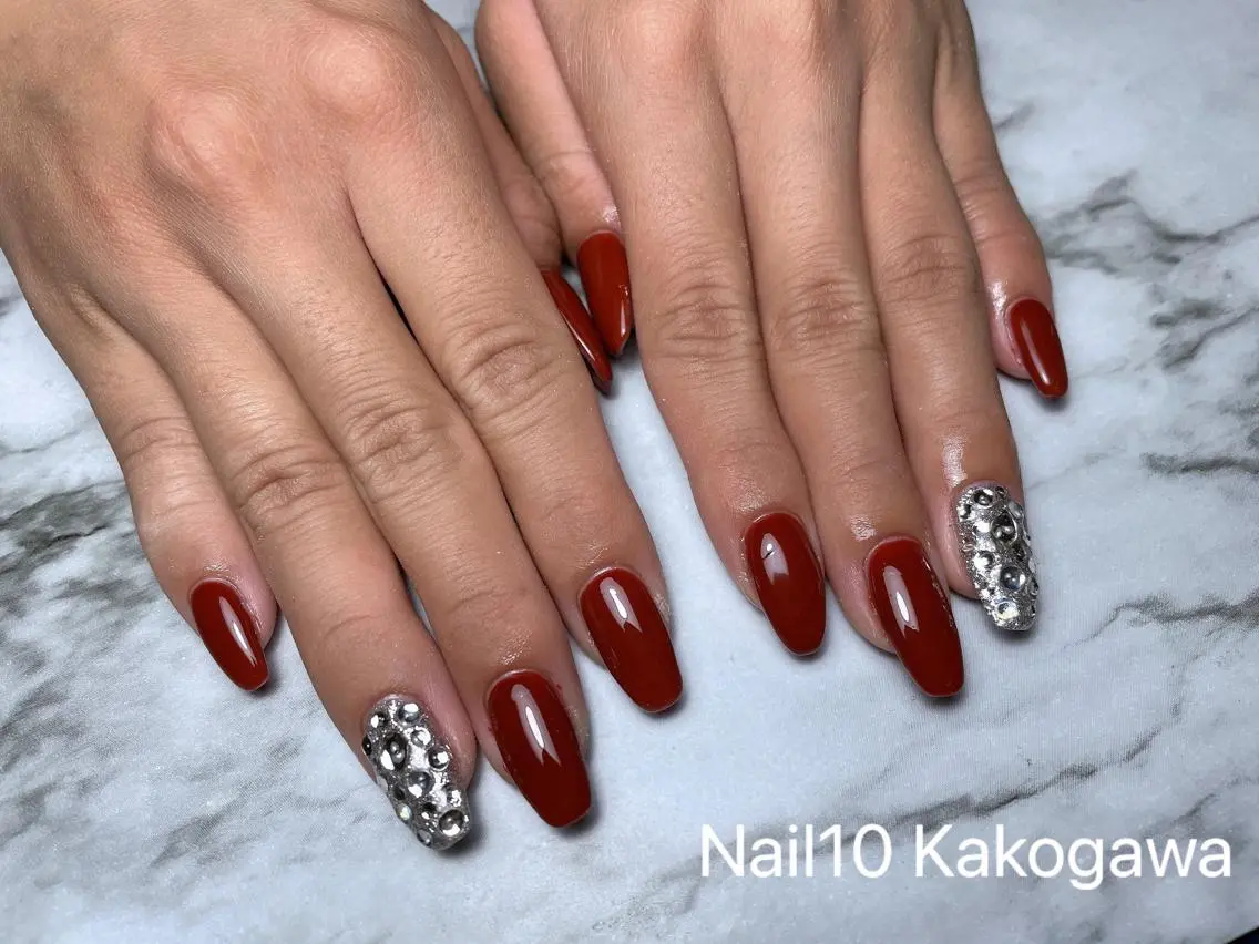 ネイル ストーンネイル ハンドネイル Nail10 Kakoのネイルデザイン