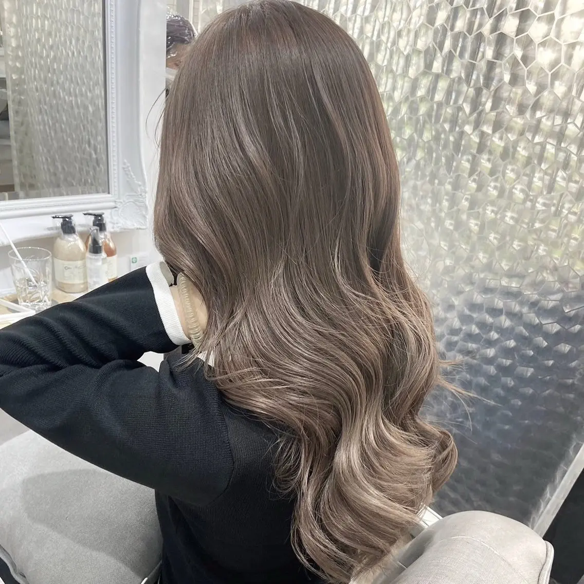 ロング カラー ヘアカラー スズナ♡オリーブ・ ベージュ特化🪽のヘアスタイル
