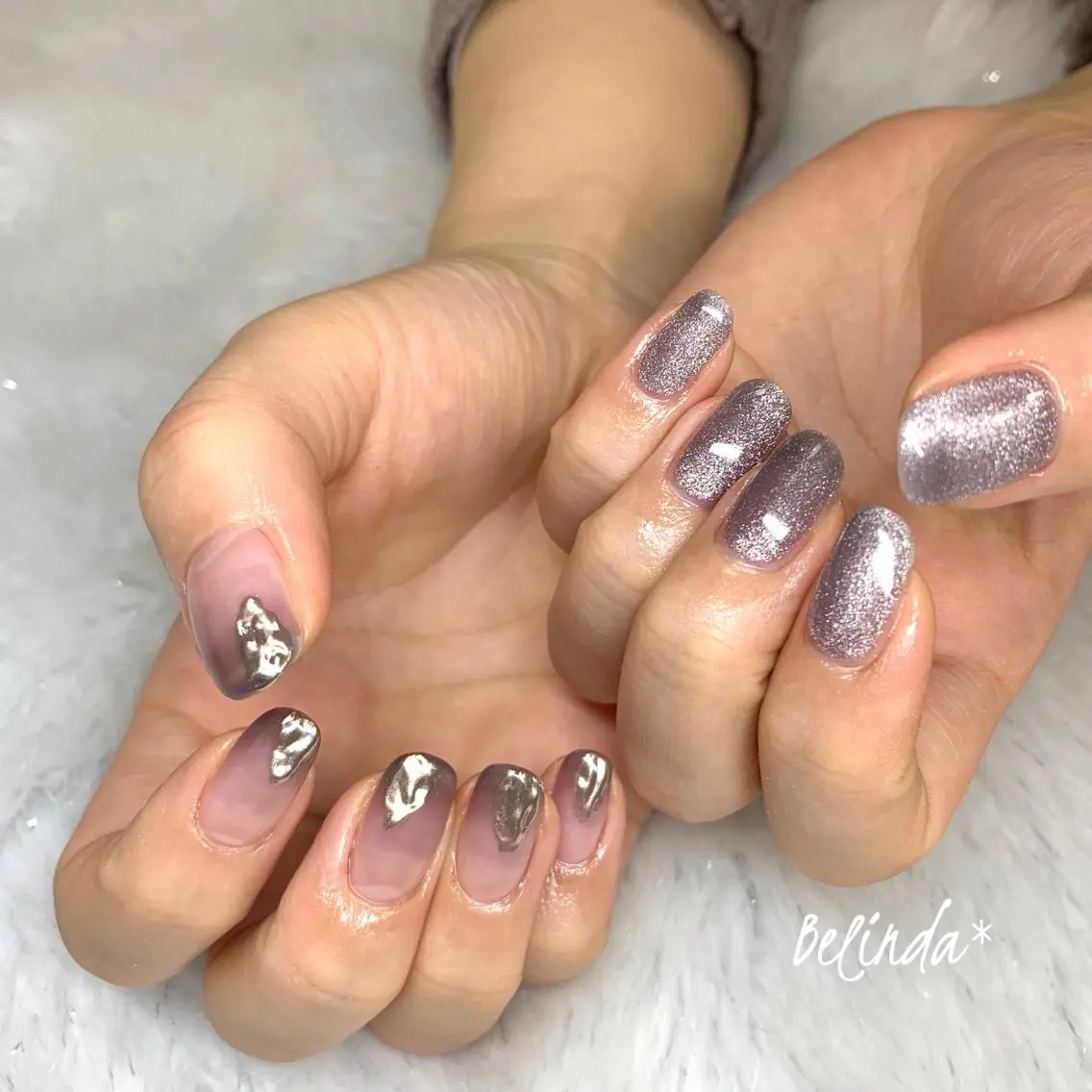ネイル マグネットネイル ハンドネイル Belinda Nailのネイルデザイン