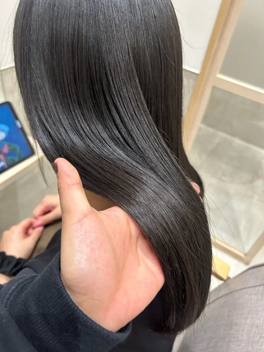 ミディアム 髪質改善 トリートメント 縮毛矯正 トリートメント 古山 瞳のヘアスタイル