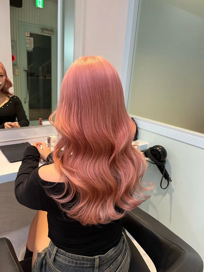 ロング カラー ヘアカラー トリートメント ブリーチカラー 🩵MIZUKIのヘアスタイル