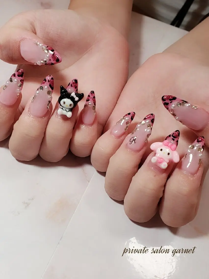 ネイル アニマル柄 Garnet nailのネイルデザイン