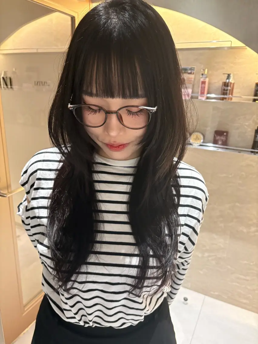 ロング カット トリートメント 仙台Ｉ韓国レイヤー Ｉ髪質改善Ｉ伊藤拓海のヘアスタイル