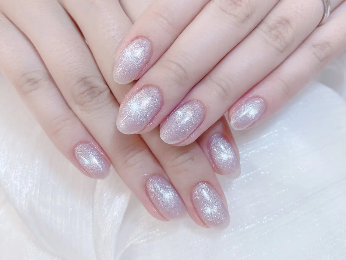 ネイル チークネイル 成人式 フレンチネイル グラデーション 氷ネイル・うるうるネイル ハンドネイル DUO MI nail salonのネイルデザイン