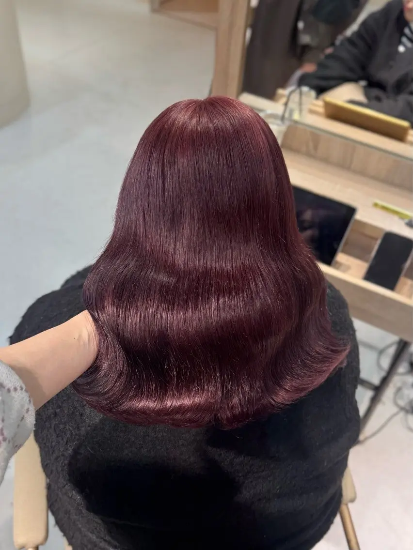 ミディアム ピンクラベンダー ヘアカラー jupreÿ 𝒔𝒂𝒚𝒂🍓のヘアスタイル