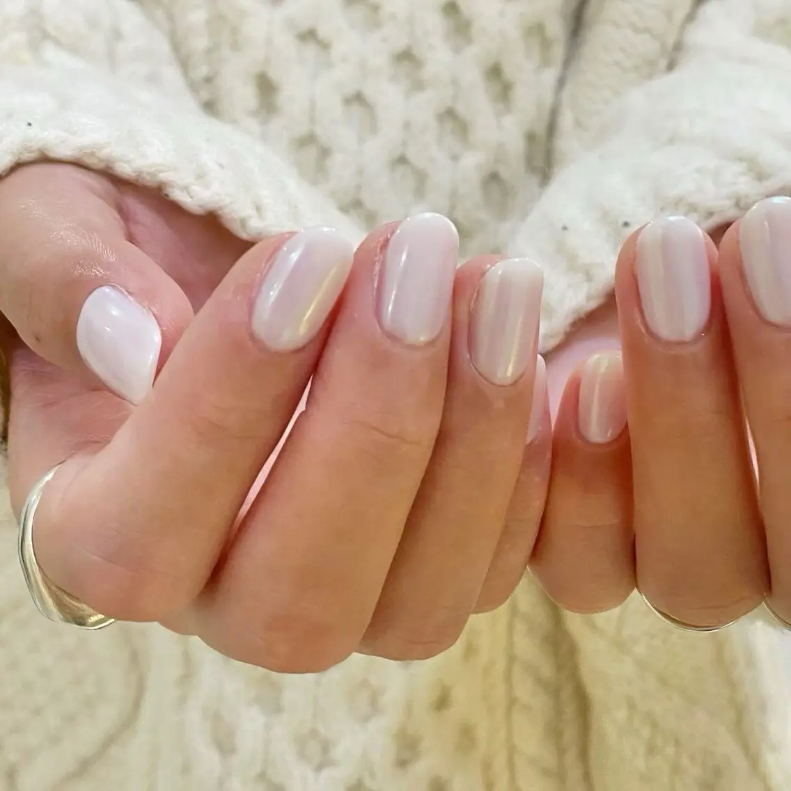 ⪩⪨ツヤ︎✧ミラーネイル⪩⪨オフあり・ハンド🖐🏻 ₊˚🪽✩⡱ (パラジェル/今池/千種/池下)の写真