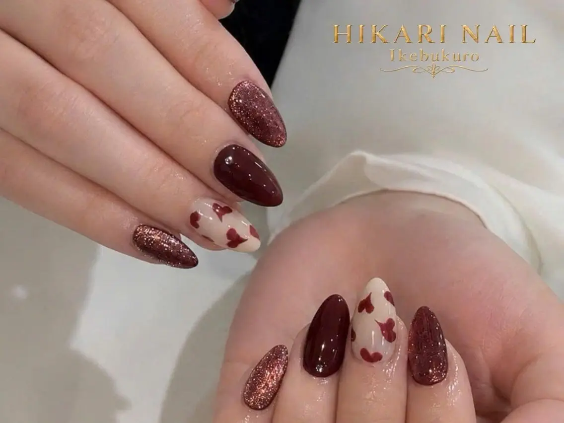 ネイル チークネイル 長さ出し フレンチネイル ガーリー ハロウィン ハンドネイル HikariNail Ikebukuroのネイルデザイン