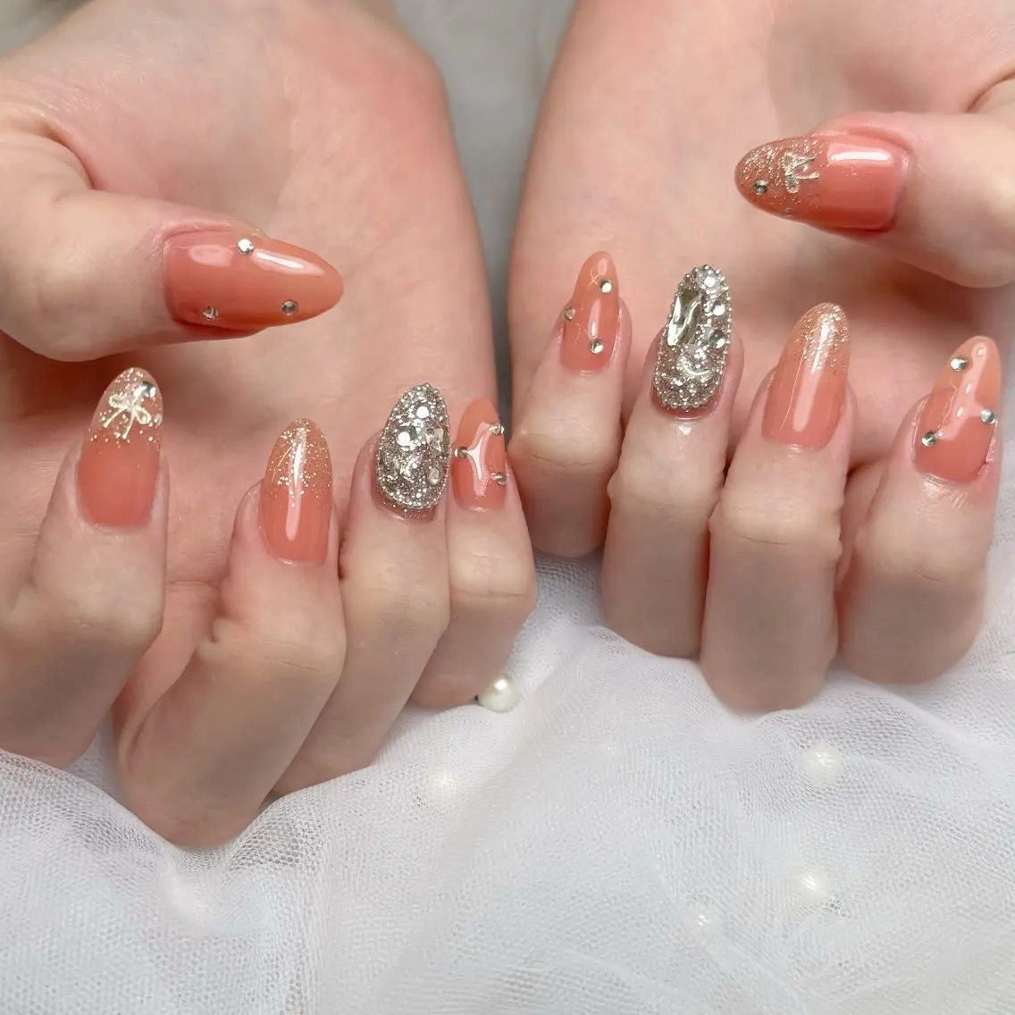 ネイル ハンドネイル mau🩵 堺筋本町nailのネイルデザイン