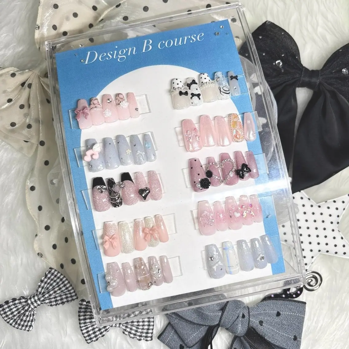 ネイル ハンドネイル .*🎀 aoi🎀のネイルデザイン