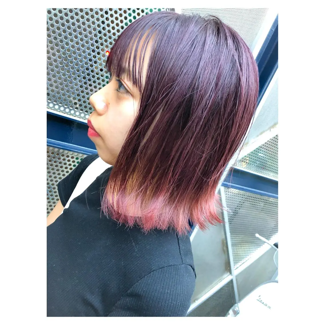 ミディアム カラー グラデーションカラー ピンクカラー カット ヘアカラー トリートメント ヘアセット センスをお届けします 大谷将生infpのヘアスタイル