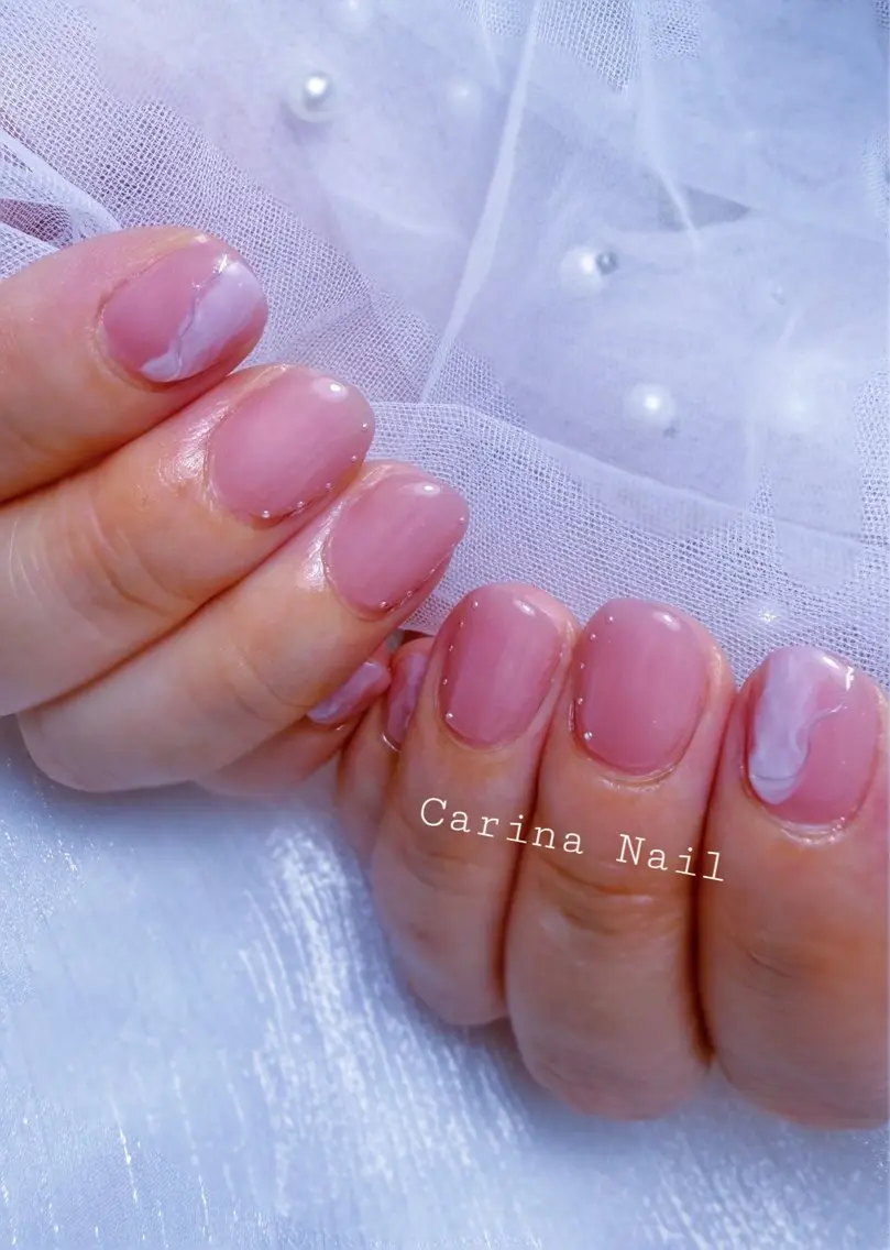 ネイル アートネイル ニュアンスネイル オフィスネイル Carina Nailのネイルデザイン