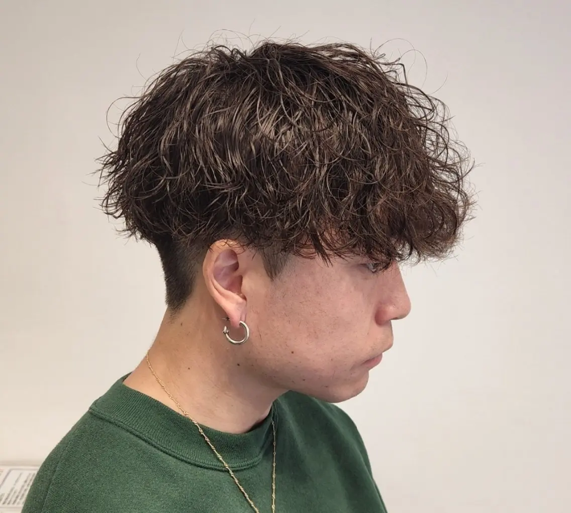ショート パーマ メンズ カラー 【イケメン風パーマ】 SHOFYのヘアスタイル