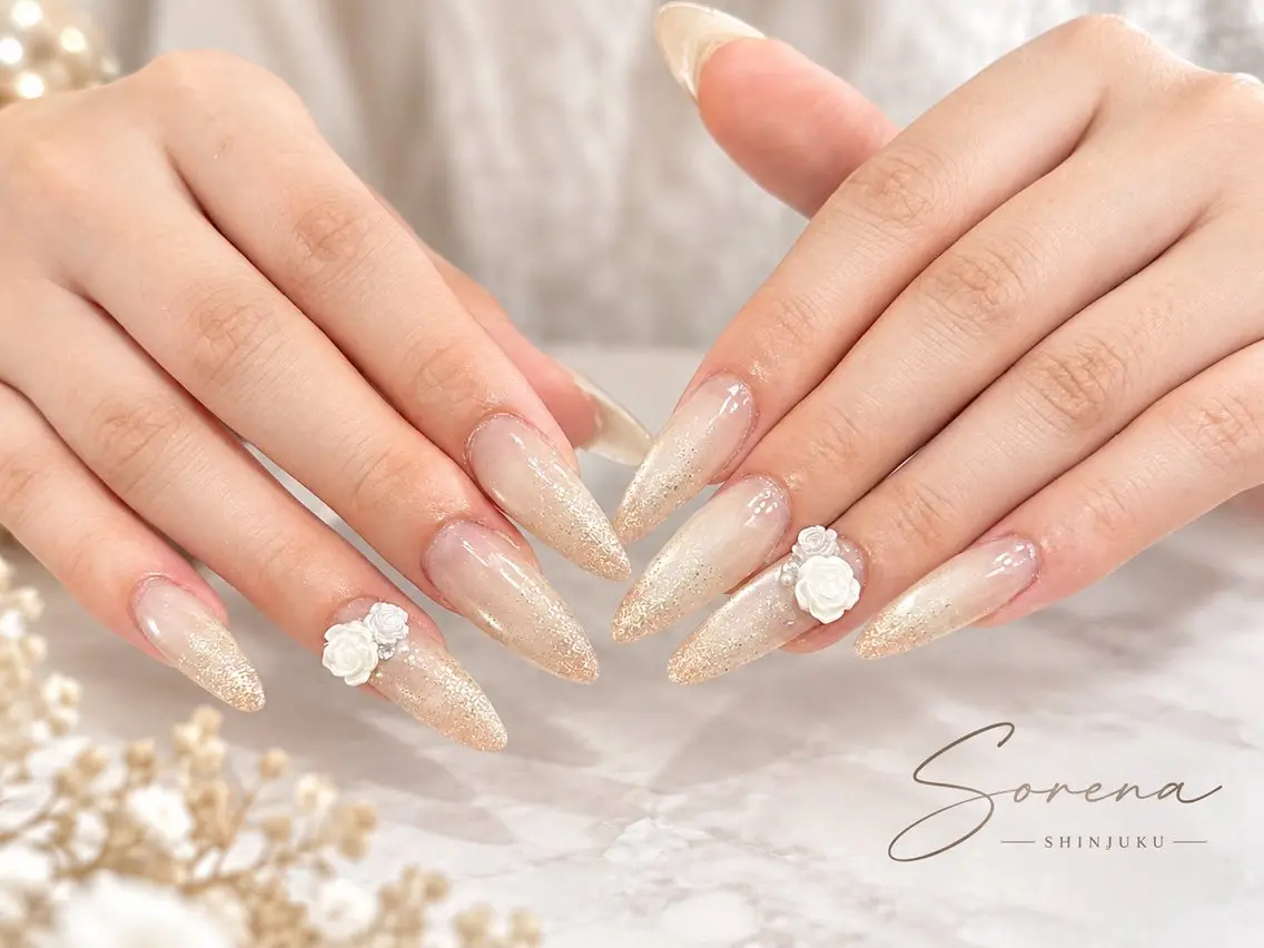 セミロング ハンドネイル SORENA ソレナネイルサロンのネイルデザイン