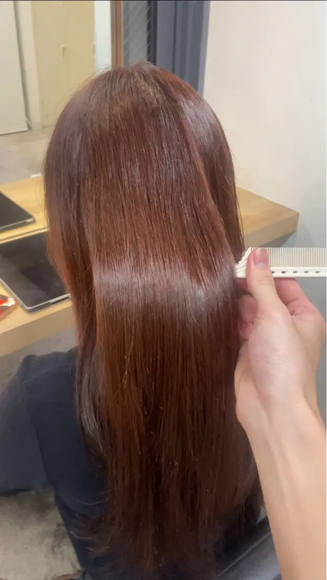 カラー ブラウンカラー ヘアカラー トリートメント 宮原 春希のヘアスタイル