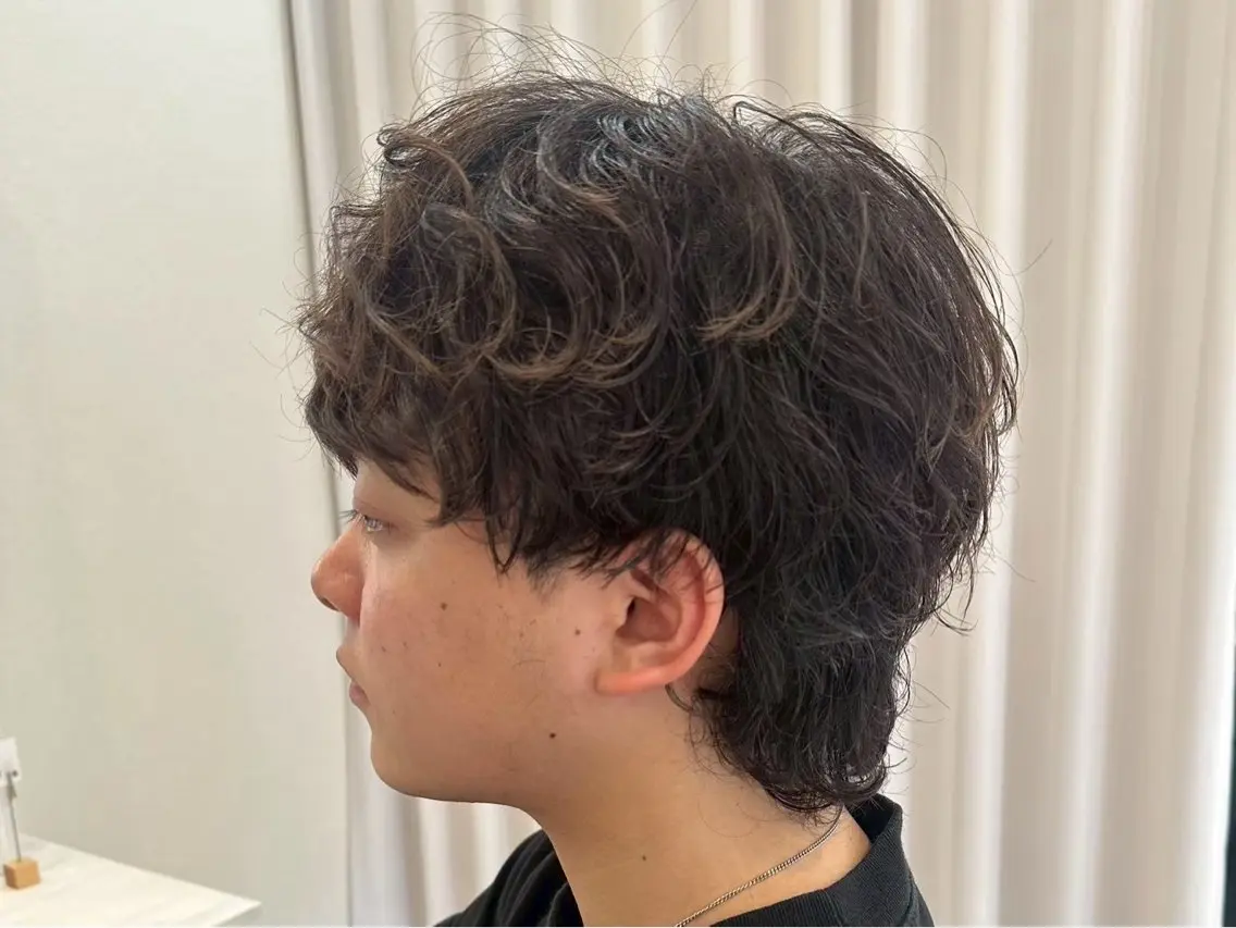 ショート センターパート 韓国ヘア・綾也のヘアスタイル
