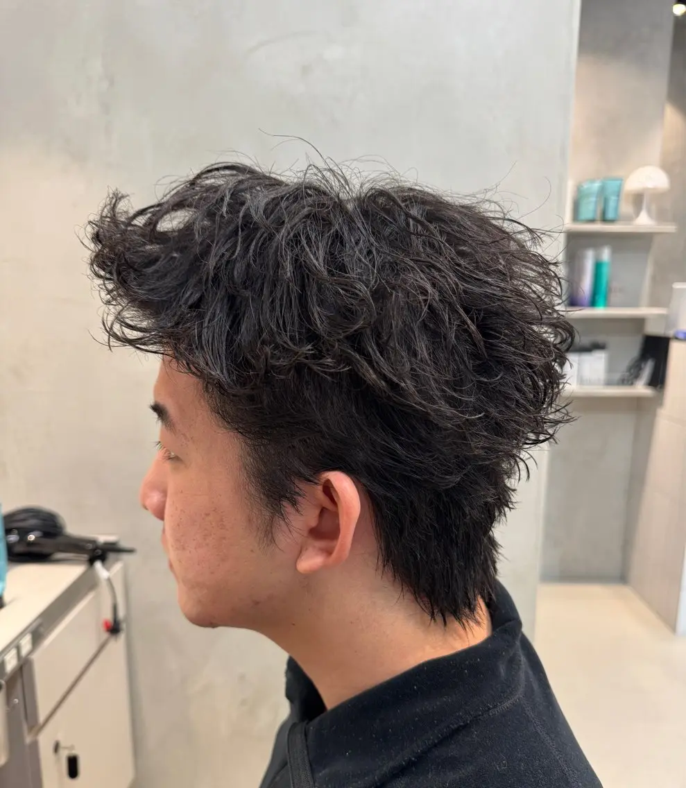 ショート パーマ メンズ メンズパーマ特化 【八王子】鈴木 惟人のヘアスタイル