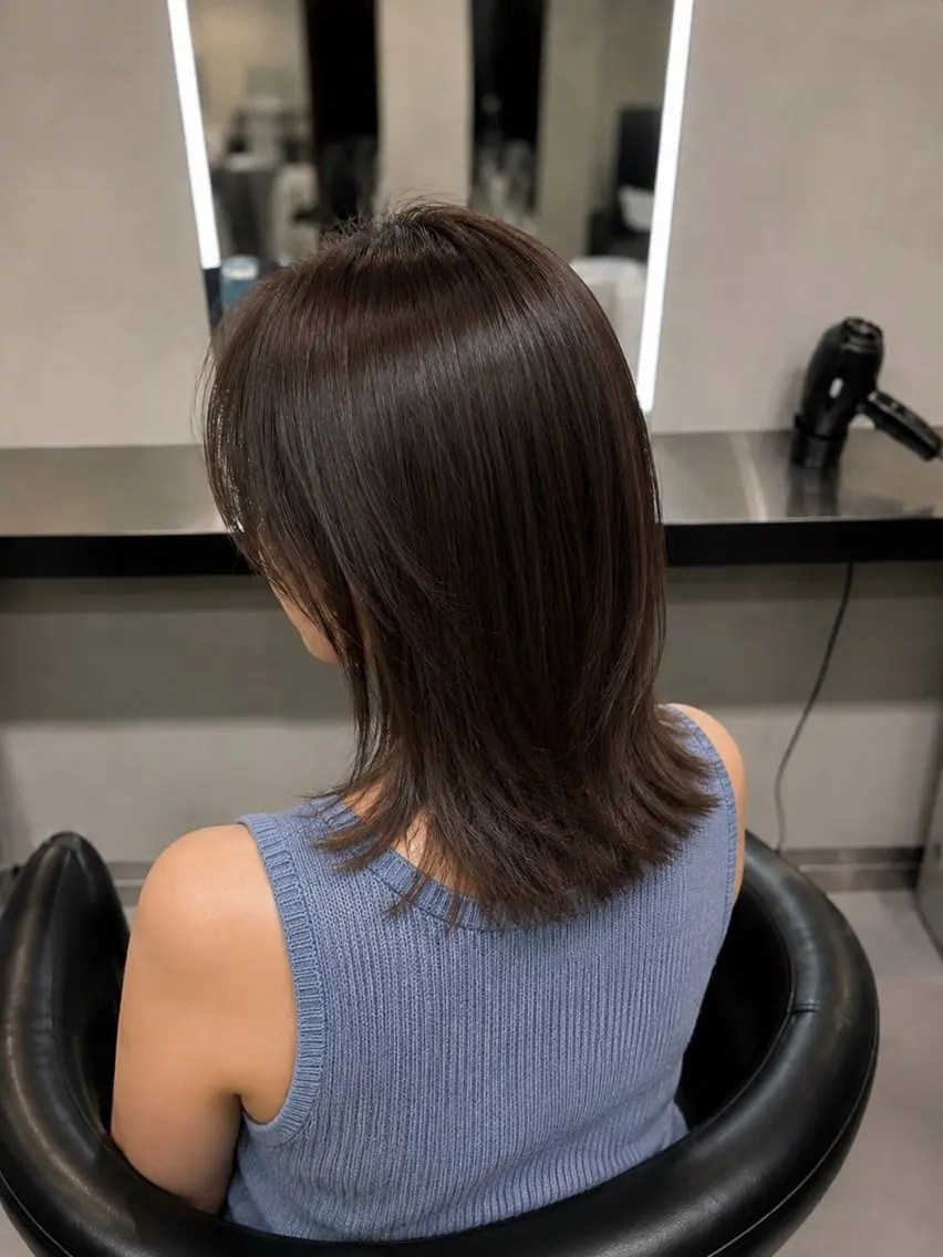 ミディアム カラー ブラウンカラー トリートメント 🌈ウルトワ水素 髪質改善naru🌈のヘアスタイル