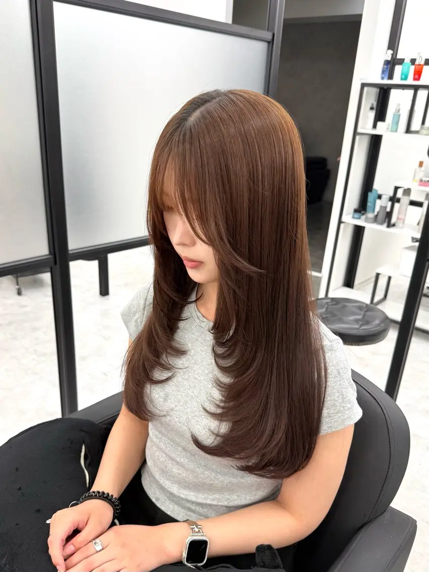 ロング カット トリートメント miku 🍑髪質改善サロンのヘアスタイル