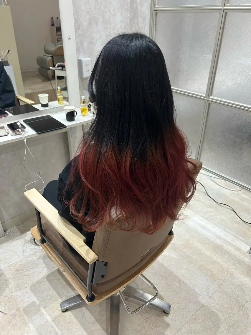 セミロング カラー ヘアカラー トリートメント ヘアセット 💙まこと💙艶 カラー(Rico)のヘアスタイル
