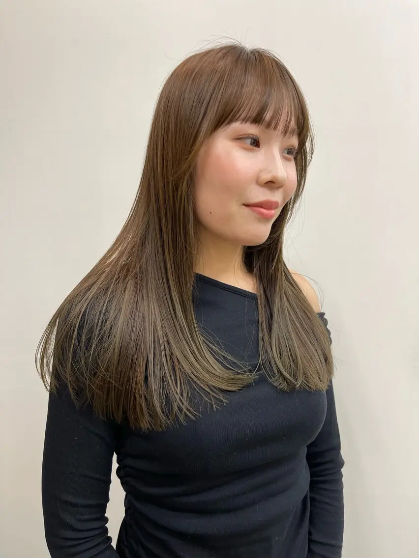 ロング カラー カット ヘアカラー Terve.野崎 真里奈のヘアスタイル