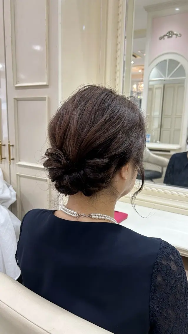 ミディアム ヘアアレンジ 丹下 朋香のヘアスタイル