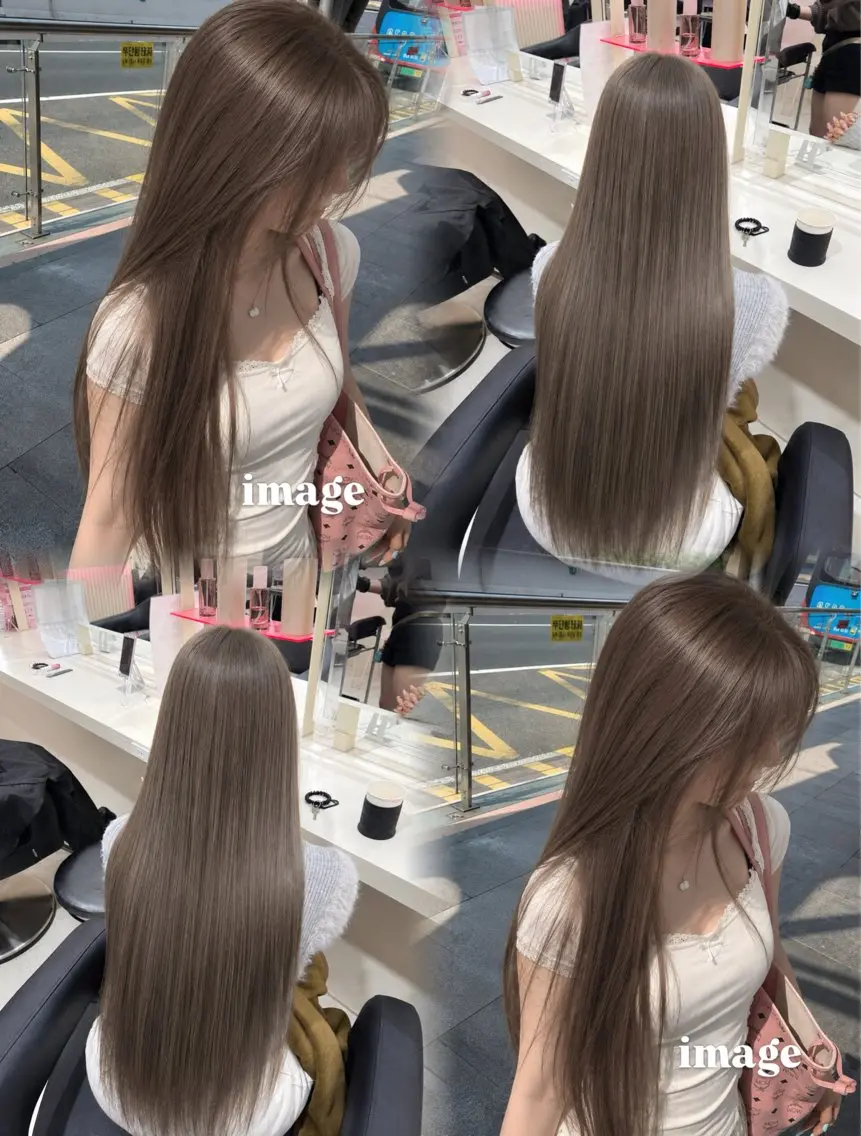 ロング カラー カット ヘアカラー 🤍韓国大人っぽ ベージュMAI🤍のヘアスタイル