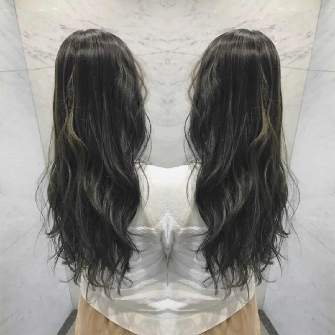 ロング カラー ヘアカラー 重政 和樹のヘアスタイル