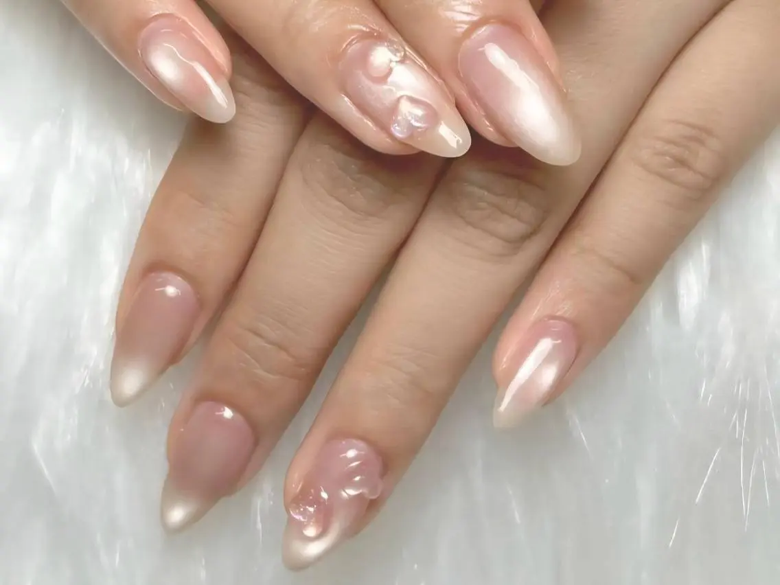 ネイル ジェルネイル マグネットネイル 持ち込み オフィスネイル パラジェル ハンドネイル Mihana Nails.*♡のネイルデザイン